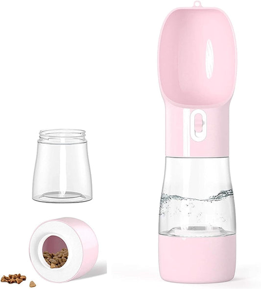 Portable Dog Water and Treat Bottle